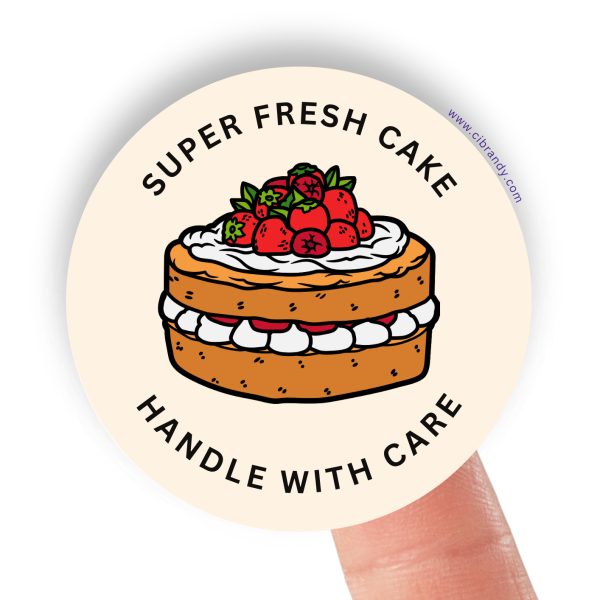 Cake Business Round / Circle sticker's