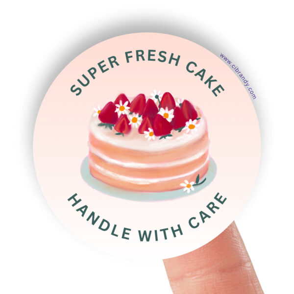 Cake Business Round / Circle sticker's
