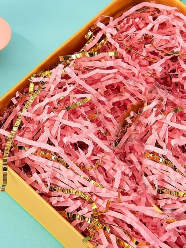 Pink & Golden Crinkle / Shredded Paper Grass