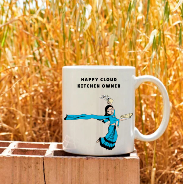 Ceramic Coffee Mugs "Happy Cloud Kitchen Owner"