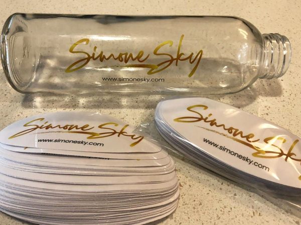 Custom Oval Sticker Labels (Transparent PVC)