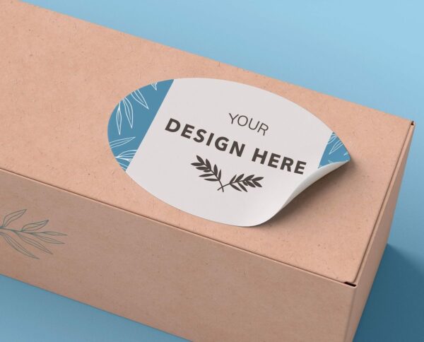 Custom Oval Sticker Labels (Paper)