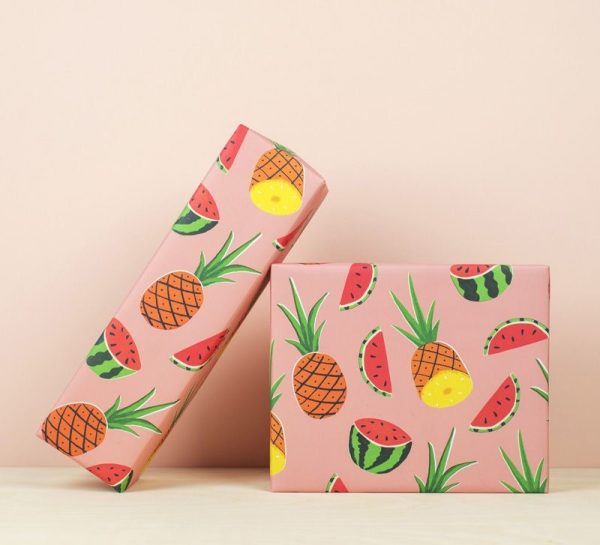 Printed Gift Wrapping Papers - Pack of 5 papers (Size: 12x18” inches)