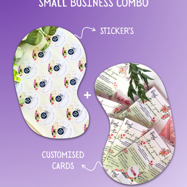 Small Business Stater Combo of Stickers & Cards
