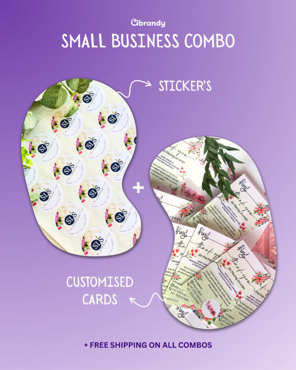 Small Business Stater Combo of Stickers & Cards
